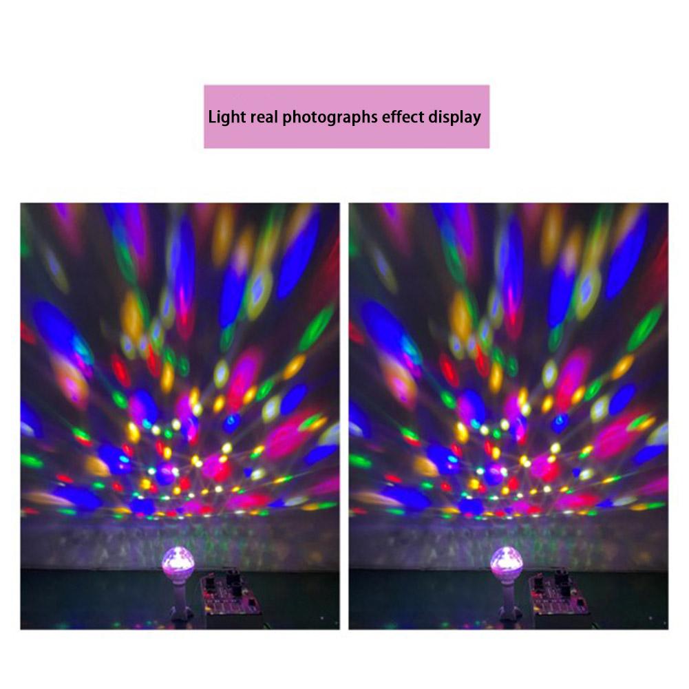 BOMBILLA LED GIRATORIA BOLA RGB COLORES FIESTAS RONDON - 1