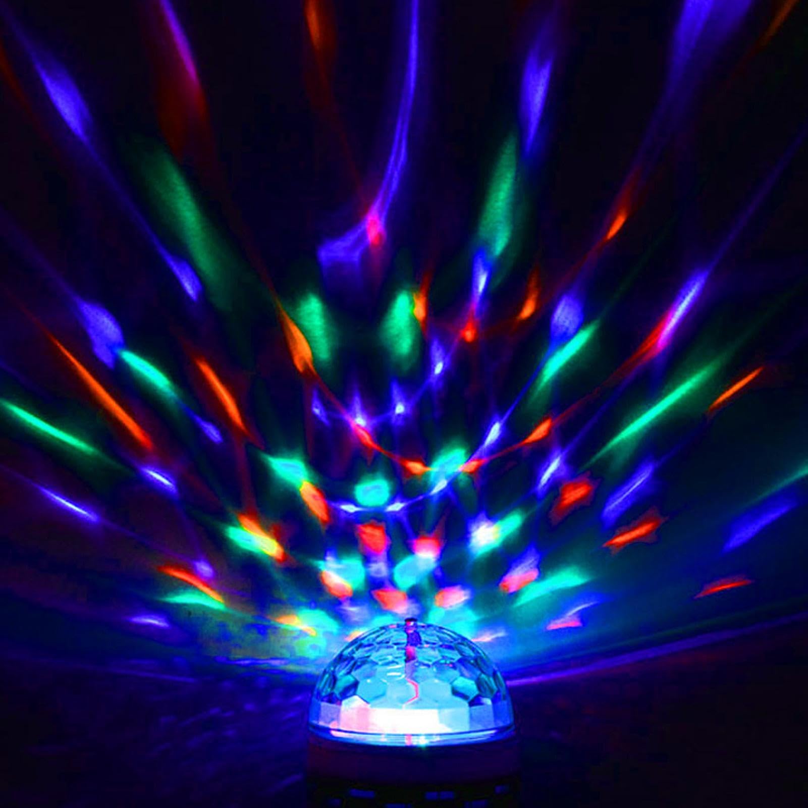 BOMBILLA LED GIRATORIA BOLA RGB COLORES FIESTAS RONDON - 3