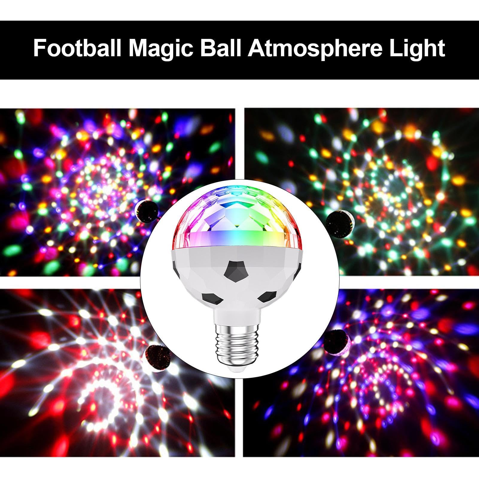 BOMBILLA LED GIRATORIA BOLA RGB COLORES FIESTAS RONDON - 4