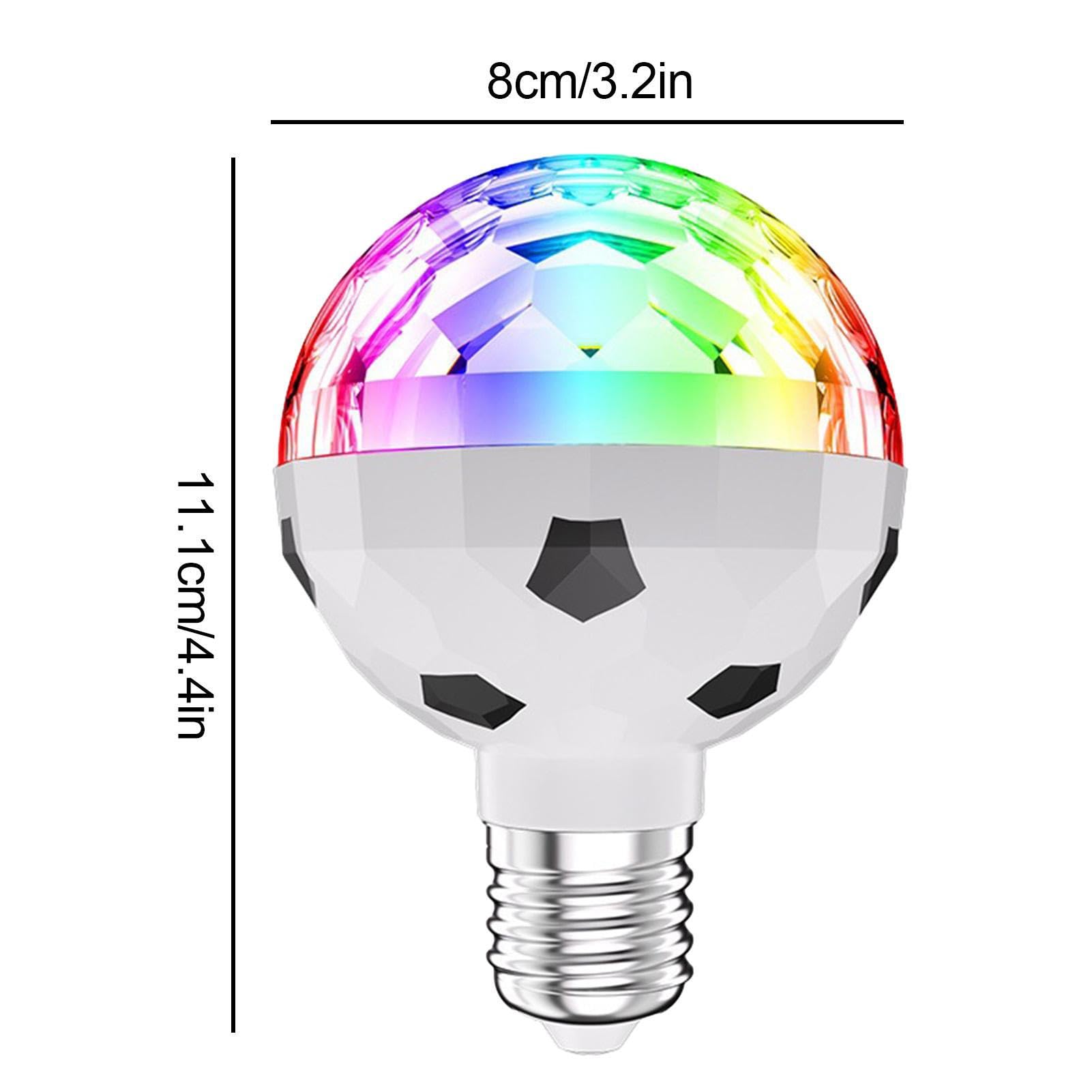 BOMBILLA LED GIRATORIA BOLA RGB COLORES FIESTAS RONDON - 6
