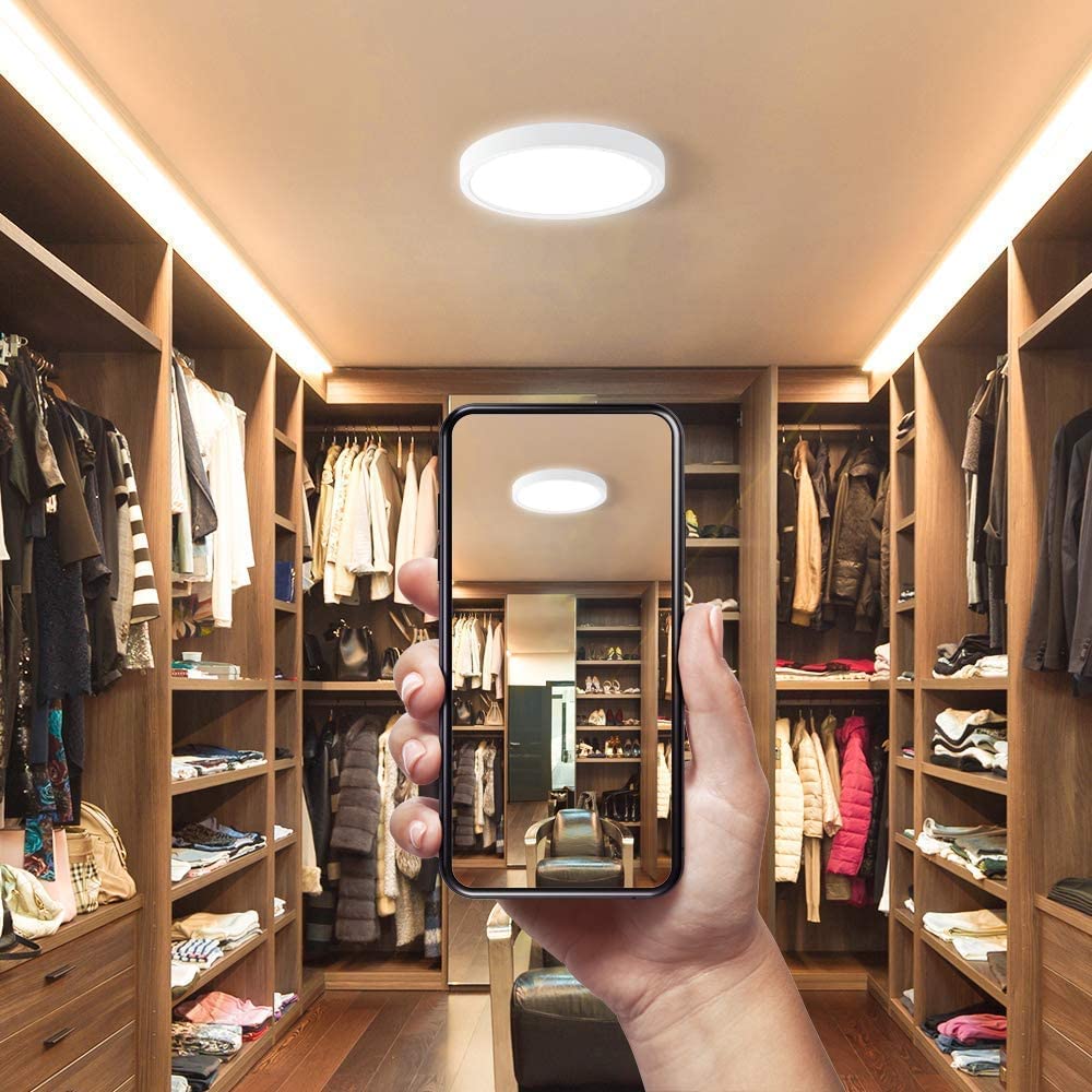 PLAFÓN TECHO LED FRÍO PANEL ILUMINACIÓN COMEDOR RONDON - 9