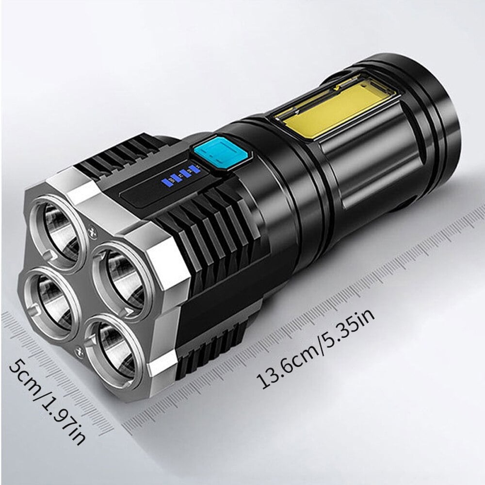 LINTERNA PORTATIL CAMPING CARGA USB ILUMINACION LUZ RONDON - 1