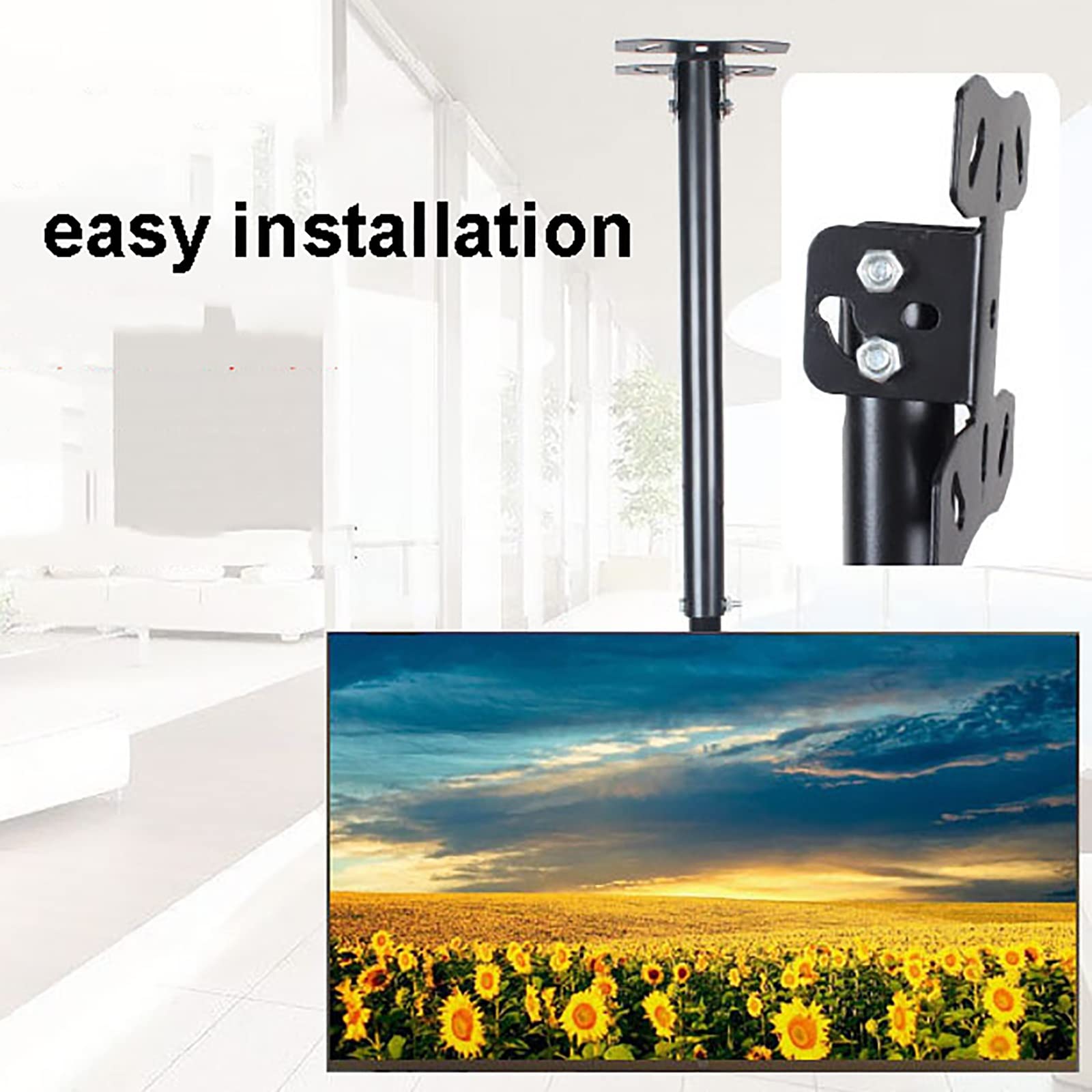 SOPORTE TV PENDIENTE PLANA AJUSTABLE GIRATORIO RONDON - 4