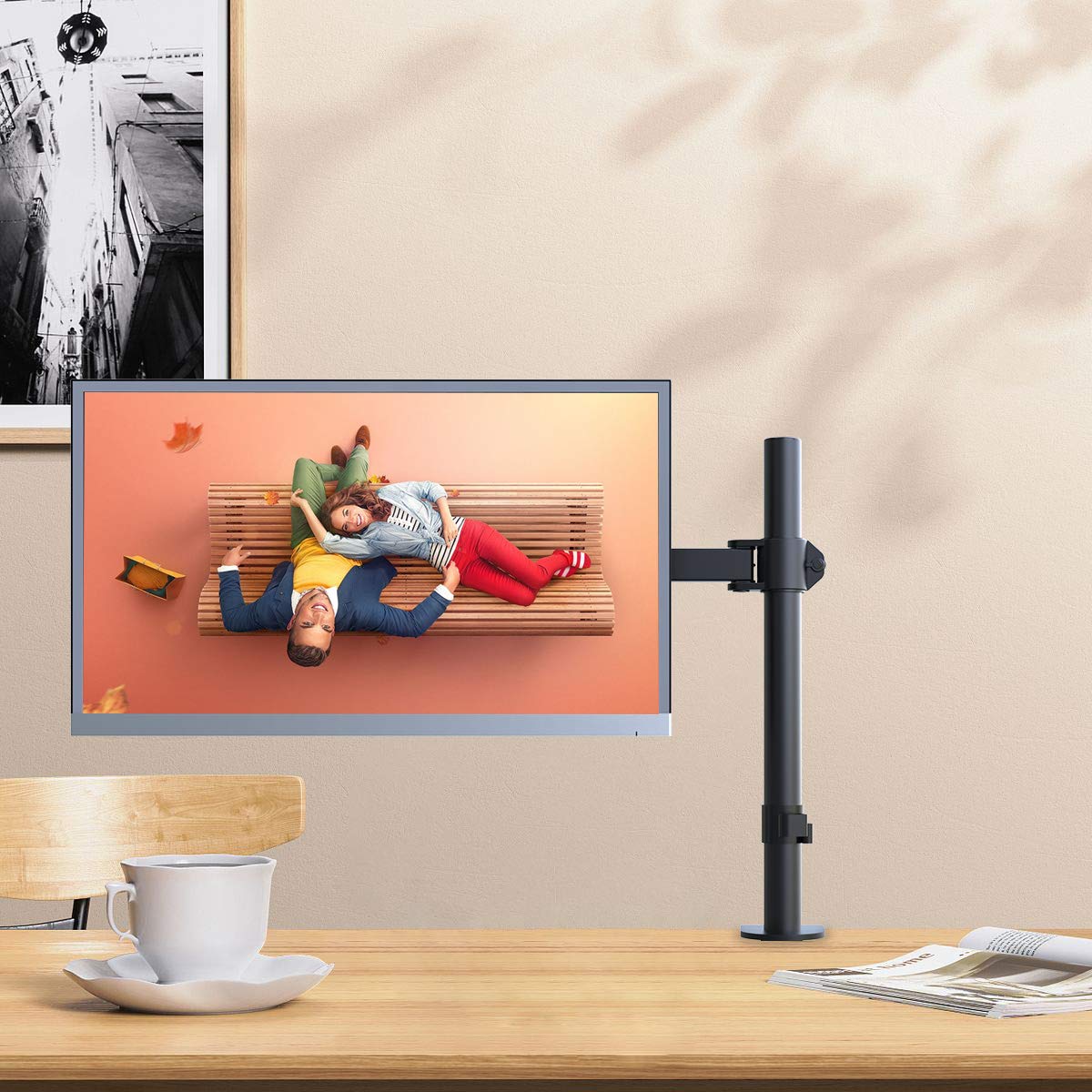 SOPORTE MONITOR ÚNICO PANTALLA BRAZO GIRATORIO RONDON - 9