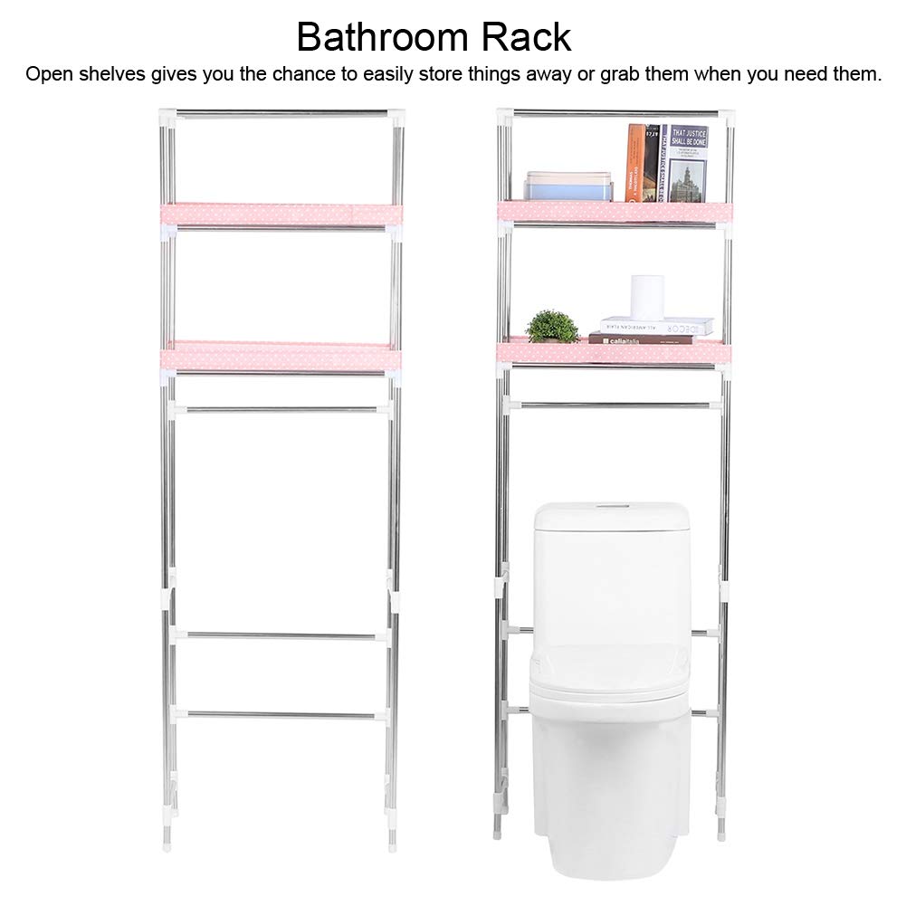ESTANTE INODORO LAVADORA BAÑO ORGANIZADOR SOPORTE RONDON - 7