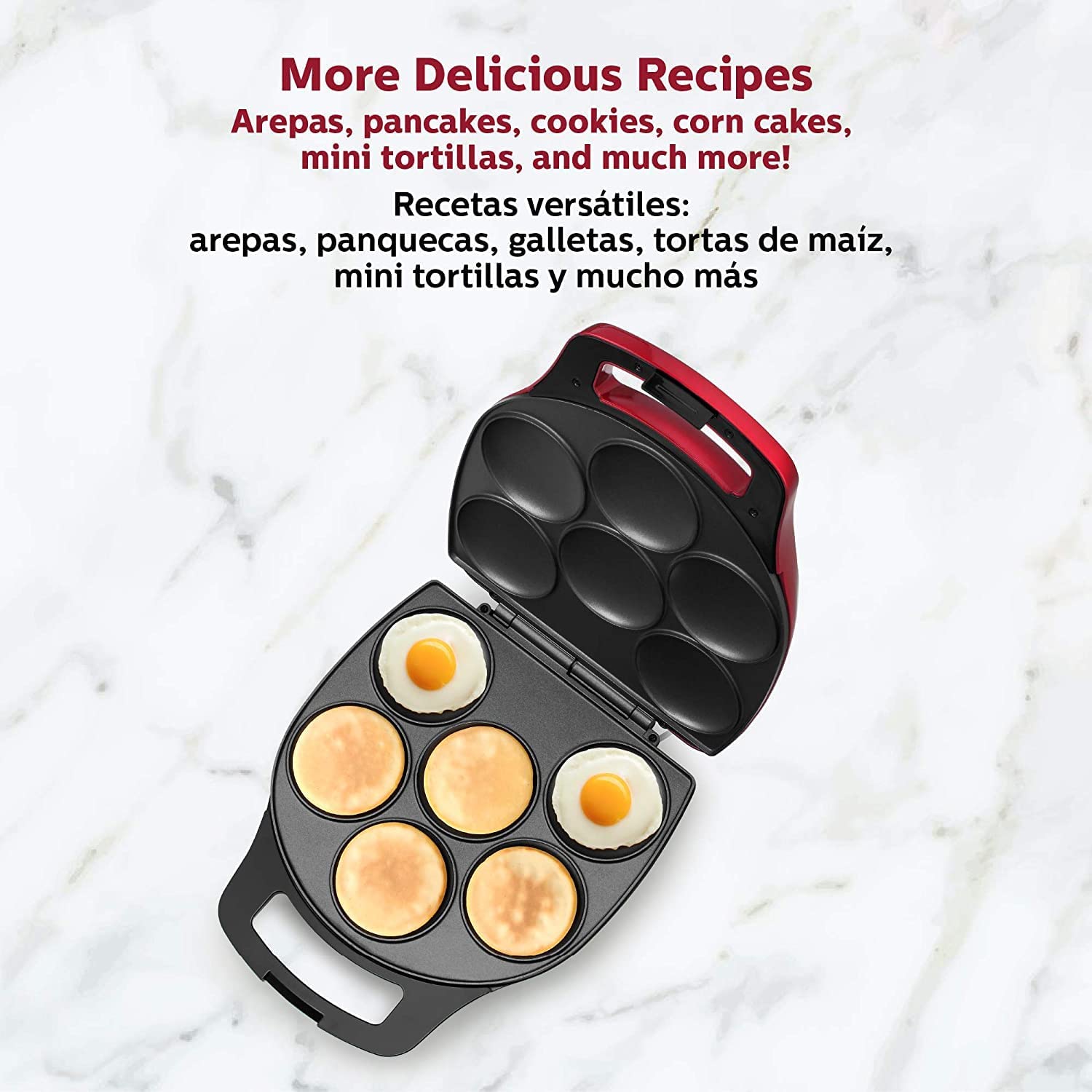 MÁQUINA MULTI ALIMENTOS AREPAS CUP CAKE ANTIADHERENTE RONDON - 2