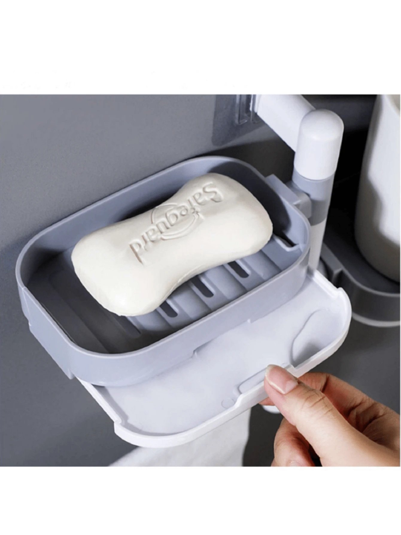 ESTANTE JABÓN PARED MULTIUSO BANDEJA BAÑO JABONERA RONDON - 3