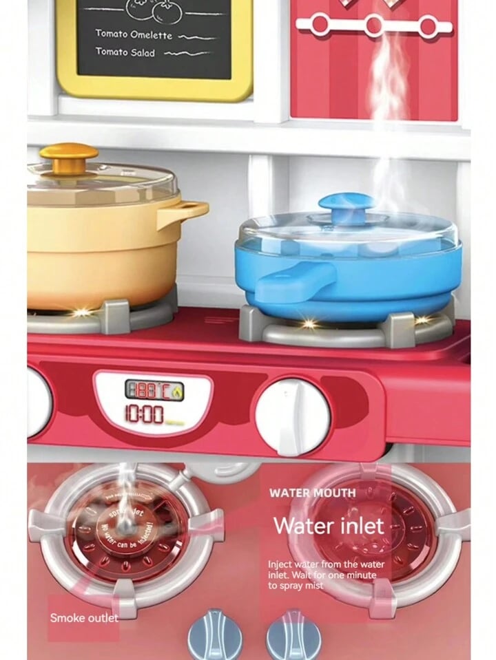 CONJUNTO JUGUETE COCINA MESA SIMULADA LUZ SONIDO RONDON - 8