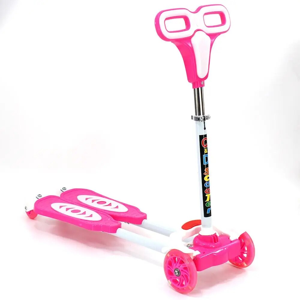 SCOOTER NIÑO NIÑA PATINETE 3 RUEDAS AJUSTABLE RUEDAS RONDON - 2