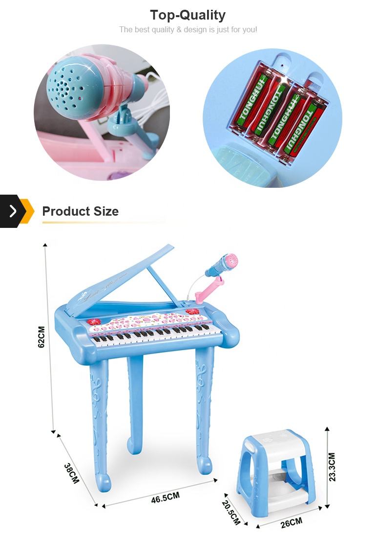 TECLADOS PIANO JUGUETE MULTIFUNCIONAL MÚSICA NIÑOS RONDON - 1