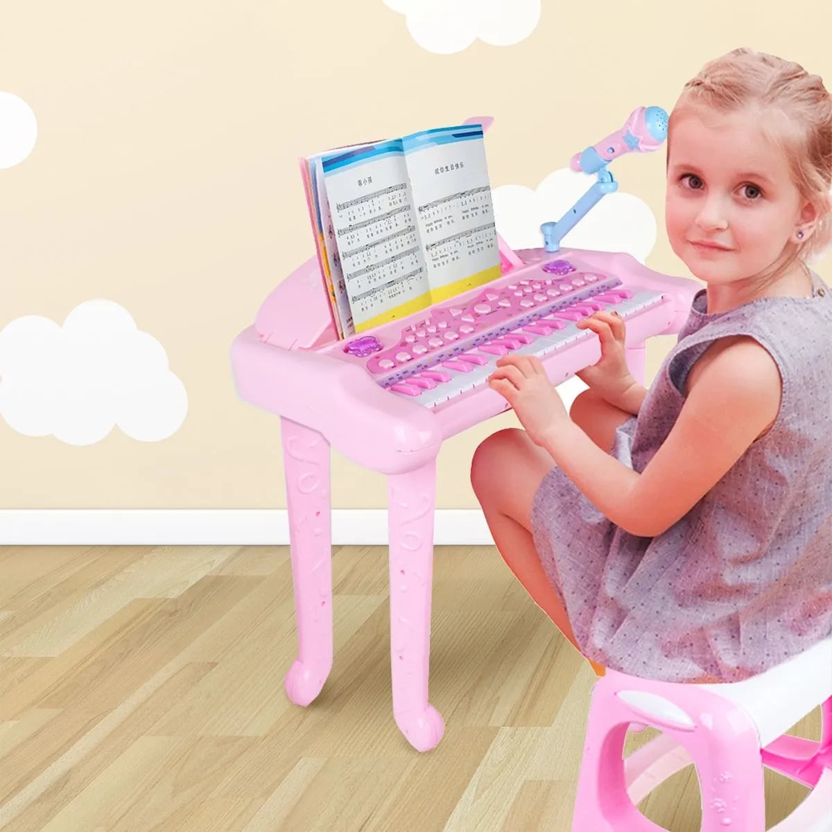 TECLADOS PIANO JUGUETE MULTIFUNCIONAL MÚSICA NIÑOS RONDON - 8