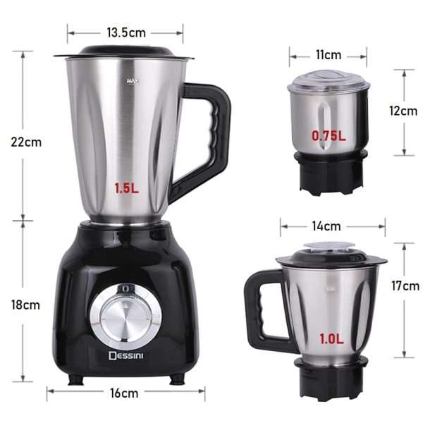 LICUADORA COCINA HOGAR JUEGO JARRA MEZCLADORA BATIDOS RONDON - 2