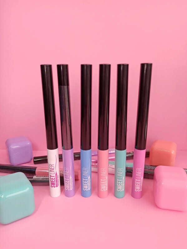 DELINEADOR OJOS COLORES PASTEL LIQUIDO PACK BELLEZA RONDON - 2