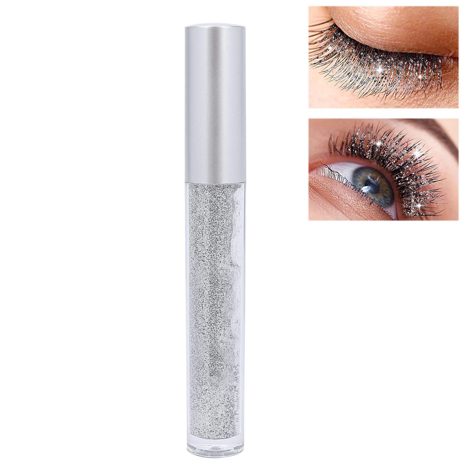 MÁSCARA PESTAÑA BRILLANTE COLORIDAS MAQUILLAJE ROSTRO RONDON - 5