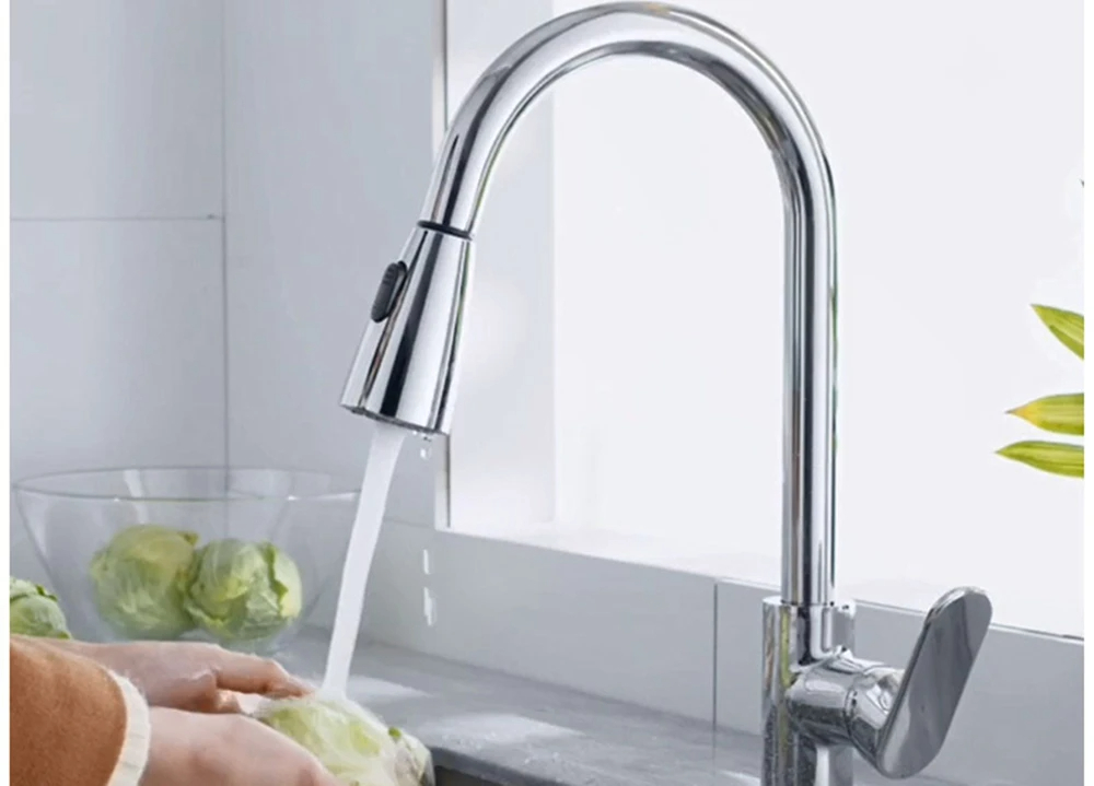 GRIFO COCINA SENSOR TÁCTIL MEZCLADOR EXTRAÍBLE 360 RONDON - 6