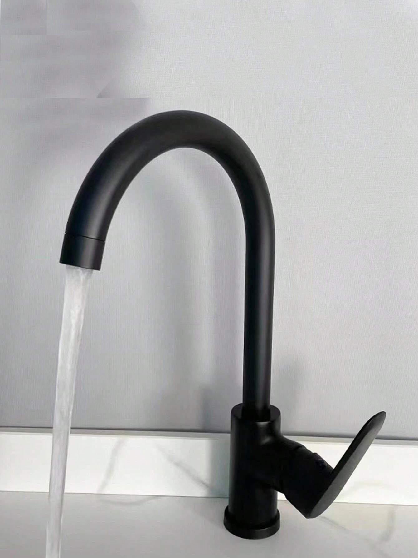 GRIFO LLAVE MEZCLADORA FREGADERO CUELLO CURVO COCINA RONDON - 6