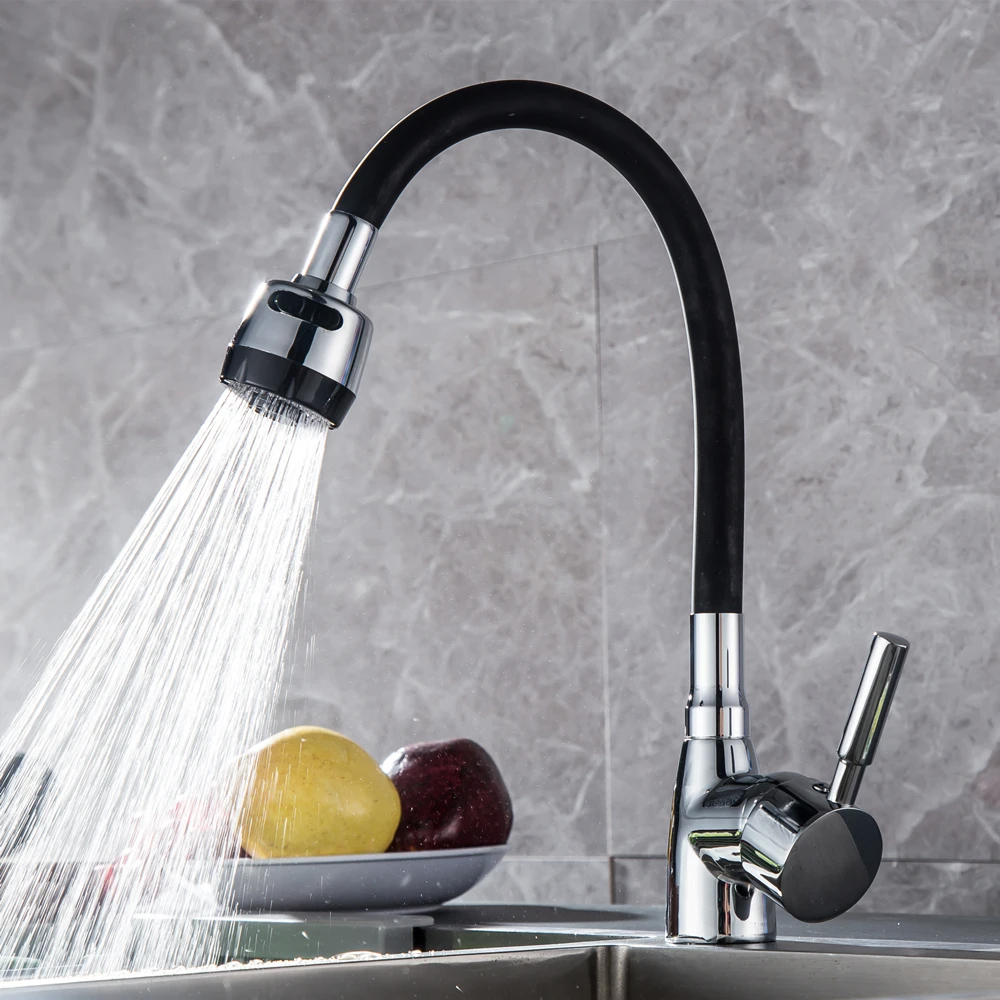 GRIFO AGUA COCINA MEZCLADOR FRÍA CALIENTE MONOMANDO RONDON - 2