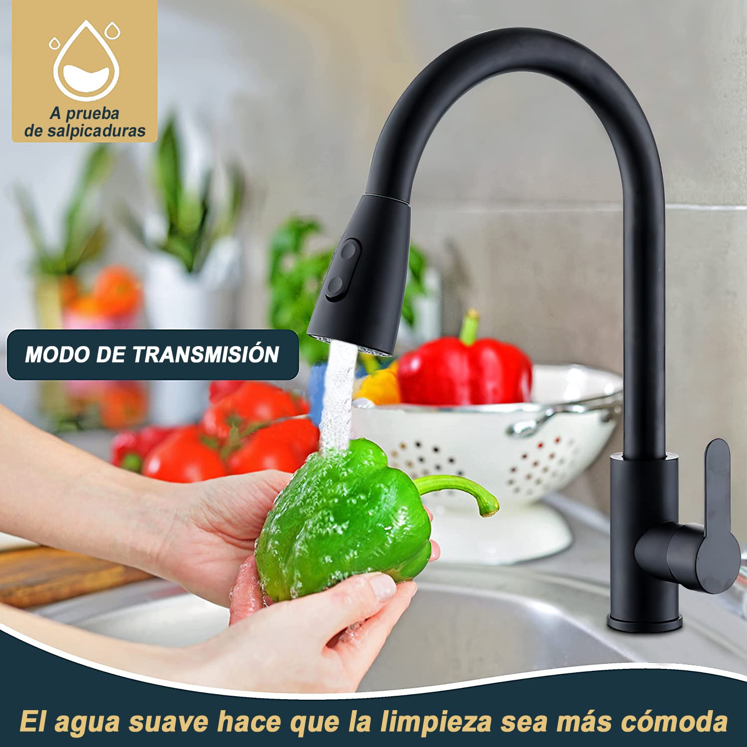 GRIFO COCINA GIRATORIO LLENADO AGUA CABEZAL COCINA RONDON - 6