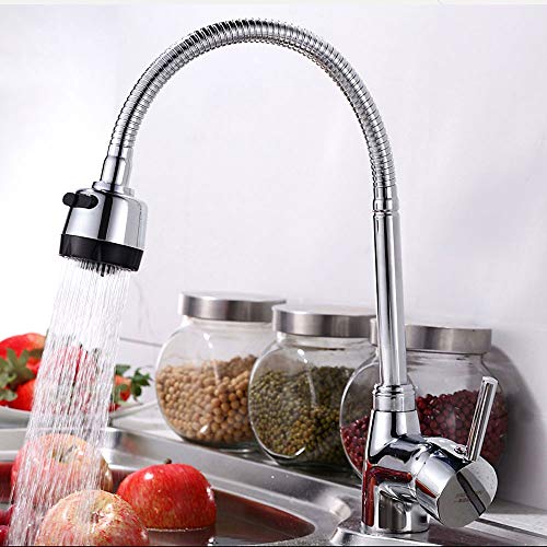 GRIFO COCINA FREGADERO MEZCLADOR AGUA GIRATORIOMANIJA RONDON - 3