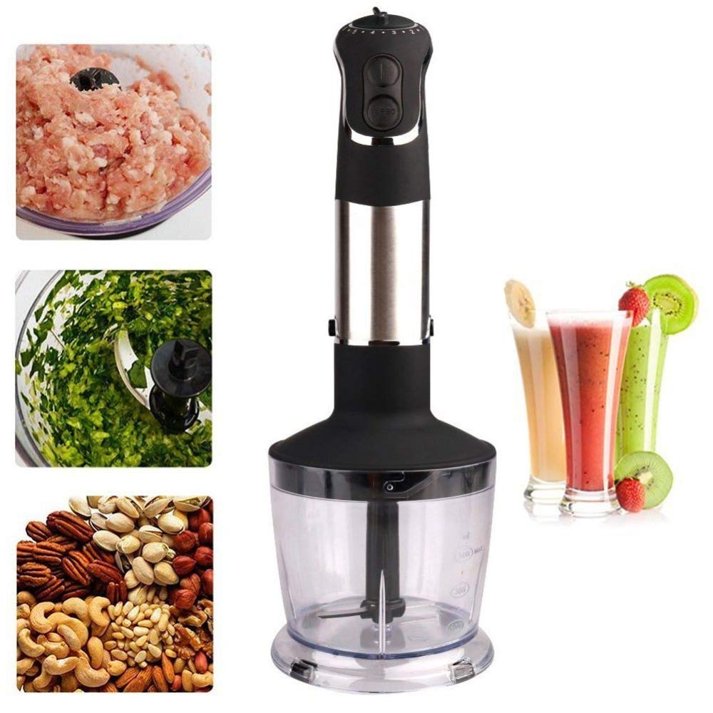 BATIDORA MANO POTENTE PICADOR ALIMENTOS CUCHILLAS RONDON - 7