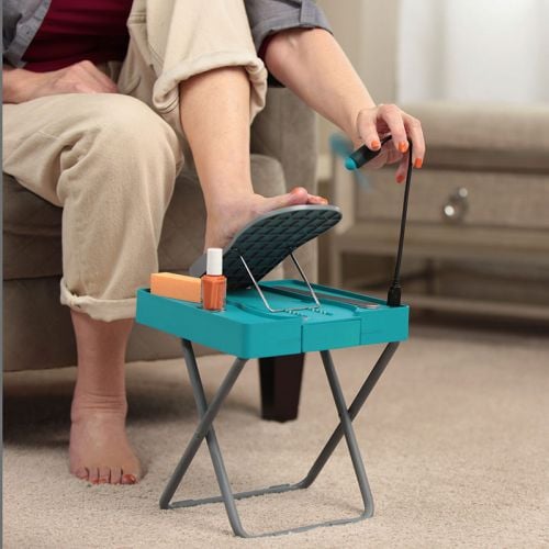 REPOSAPIÉS ANTIDESLIZANTE DISNEY PEDICURA LED RONDON VENTILADOR - 2