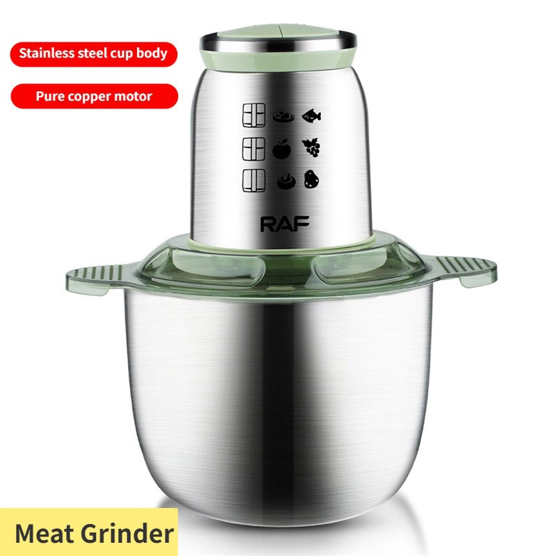 PROCESADOR ALIMENTOS ELÉCTRICO ACERO COCINA MOLEDOR RONDON - 1