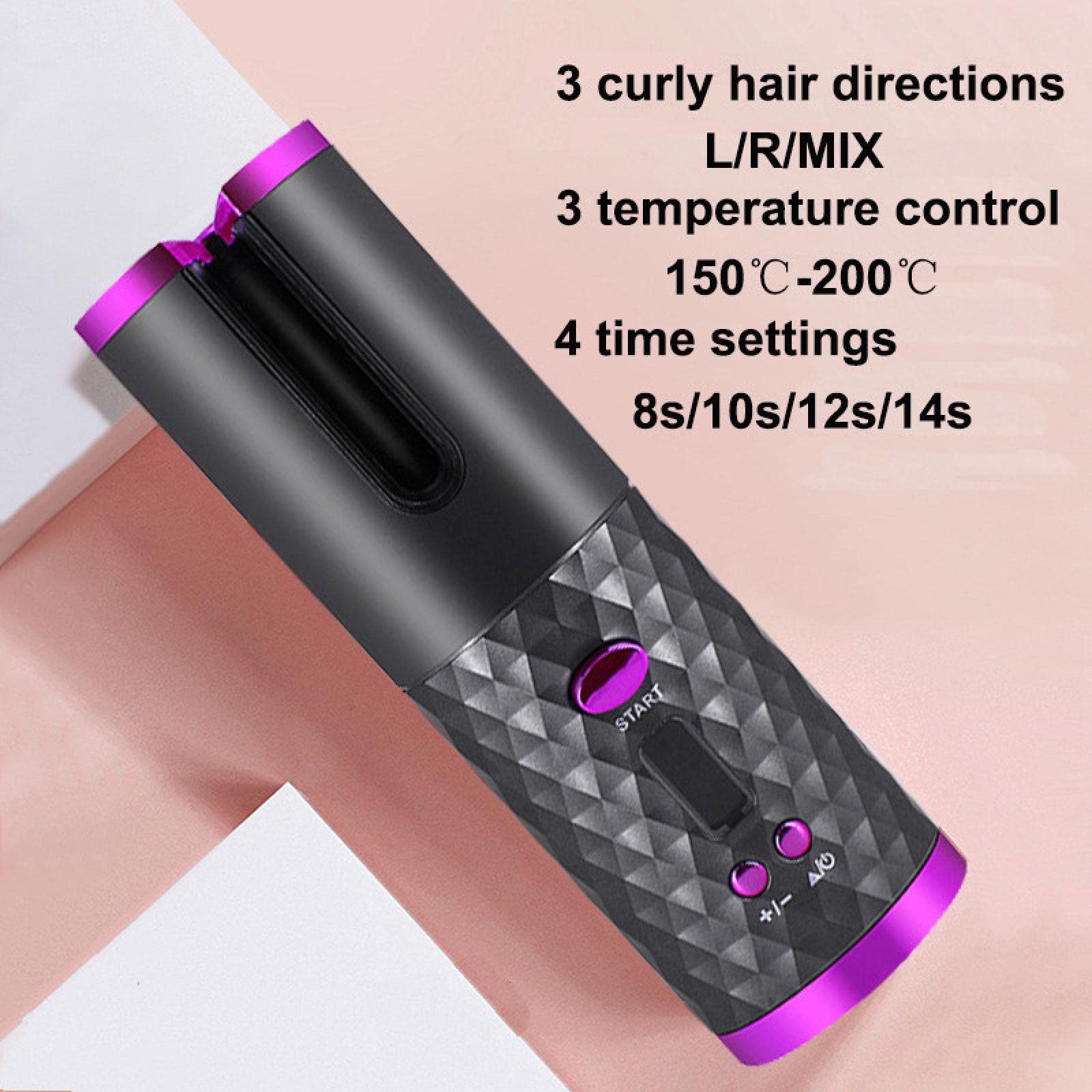 RIZADORA CABELLO AUTOMÁTICA SIN CABLE CERÁMICA RONDON - 8