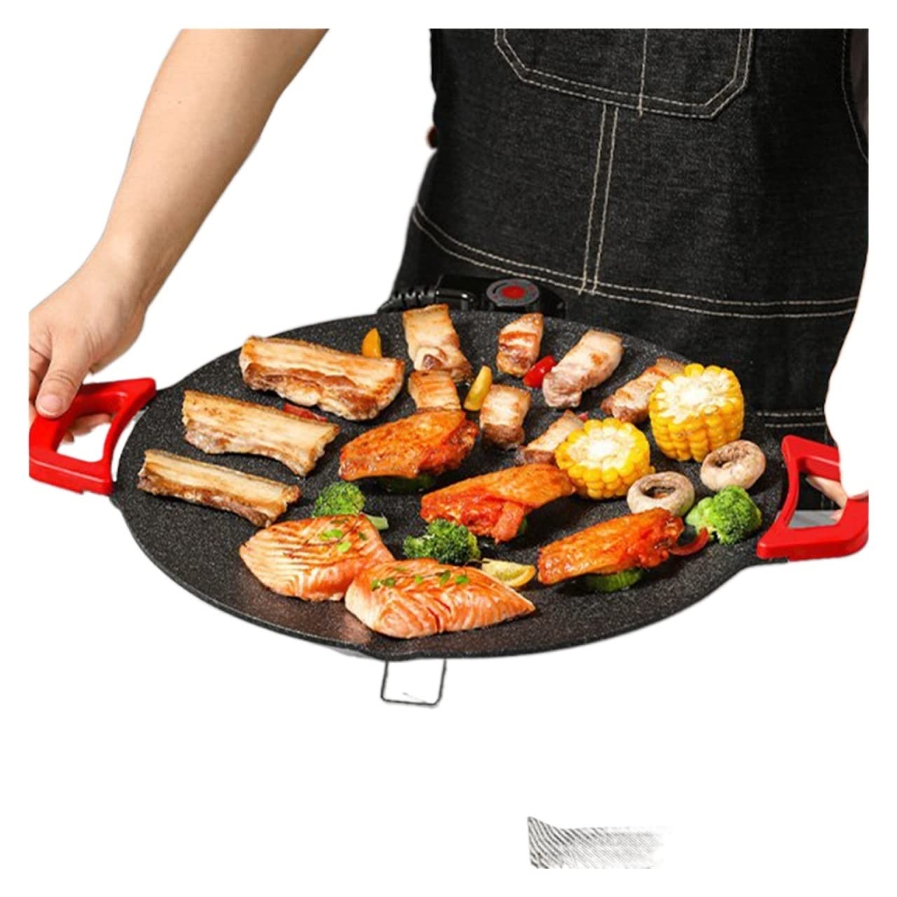 SARTÉN ANTIADHERENTE BARBACOA PLANCHA ELÉCTRICA RONDON - 9
