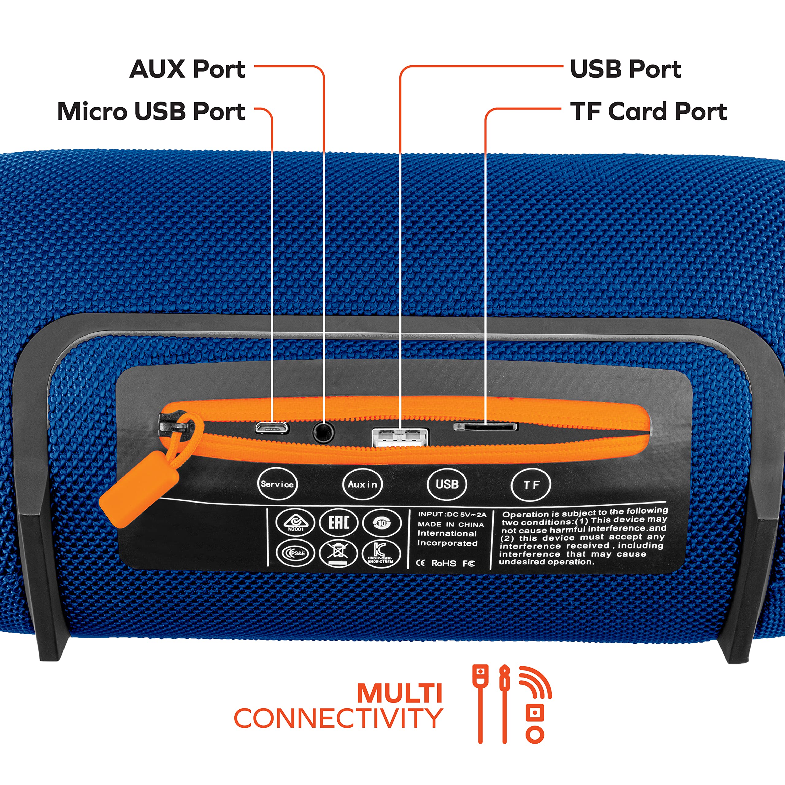 ALTAVOZ AUDIO STÉREO PARLANTE BLUETOOTH PORTÁTIL RONDON - 3