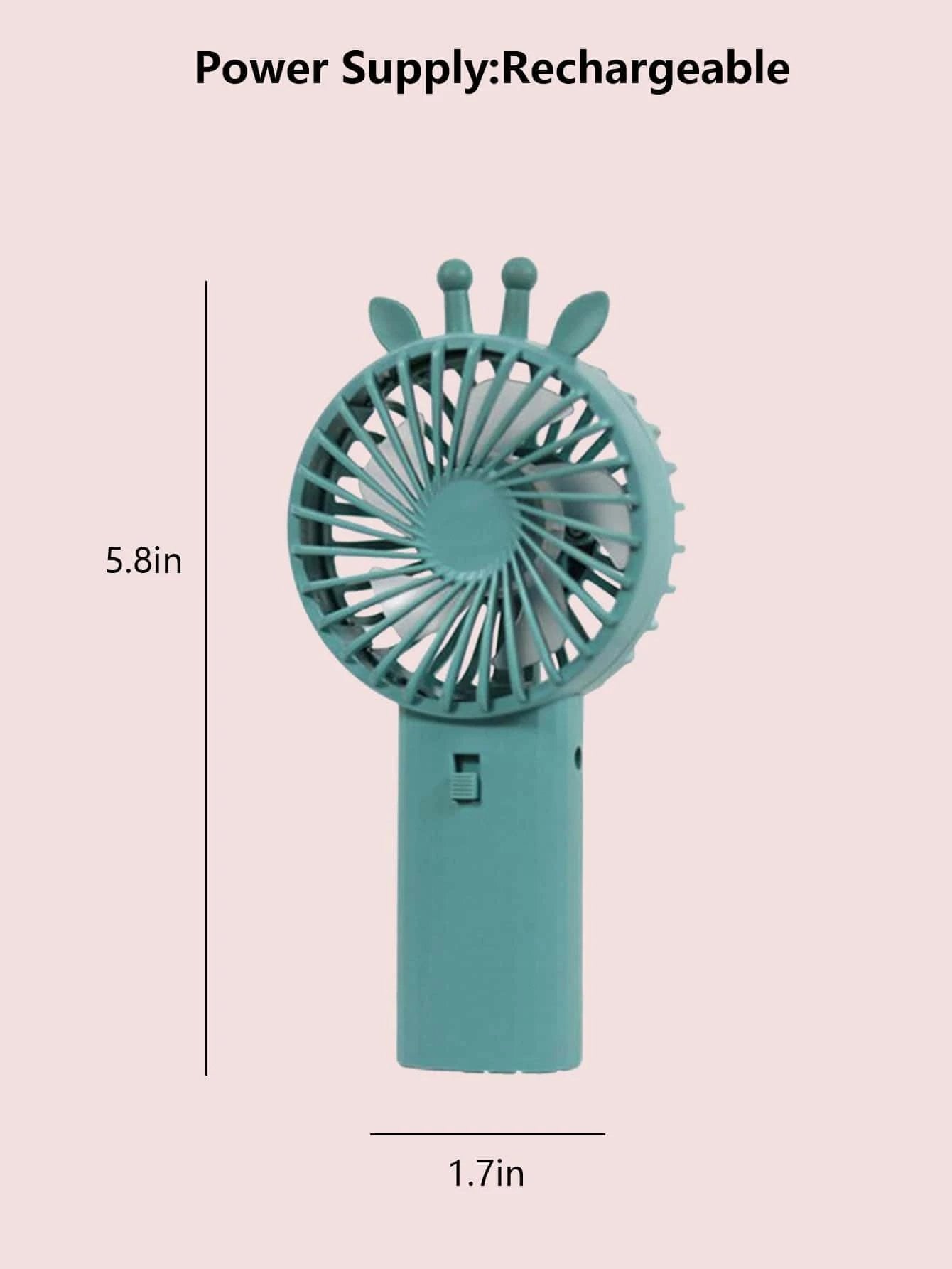 VENTILADOR PORTATIL ACOMPAÑANTE PERFECTO CALOR AIRE RONDON - 3