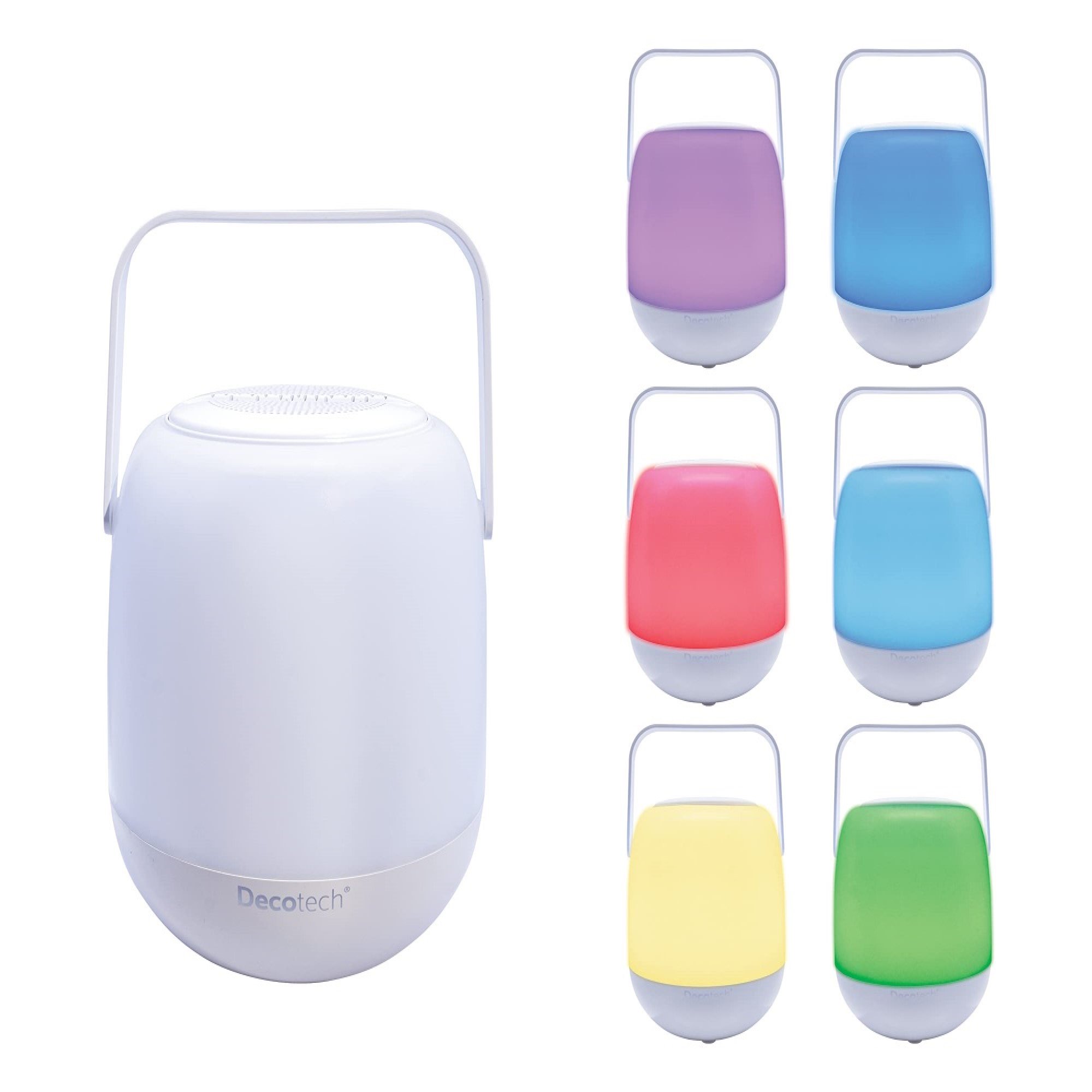 ALTAVOZ USB BLUETOOTH AUX LUZ COLORES MUSICA PORTATIL RONDON - 6