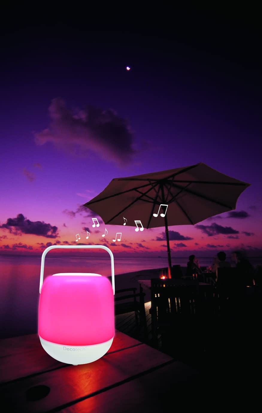 ALTAVOZ USB BLUETOOTH AUX LUZ COLORES MUSICA PORTATIL RONDON - 7