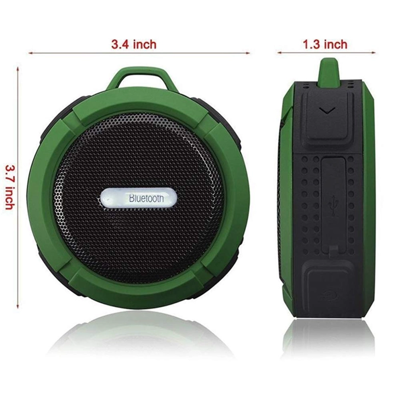 MINI ALTAVOZ BLUETOOTH IMPERMEABLE VENTOSA MUSICA RONDON - 2
