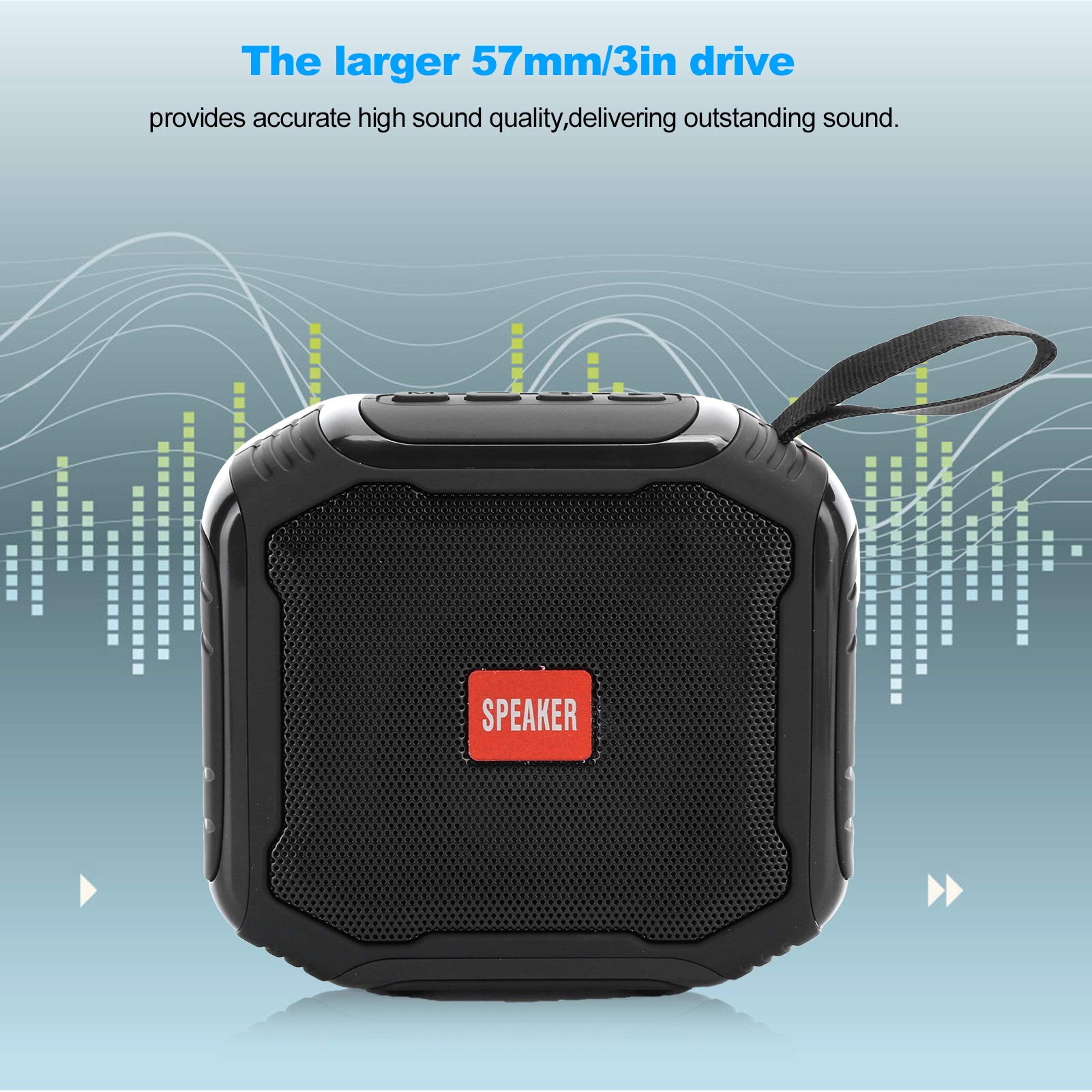 ALTAVOZ AUDIO USB MULTIPLES MODOS MP3 TECLA PORTATIL RONDON - 8