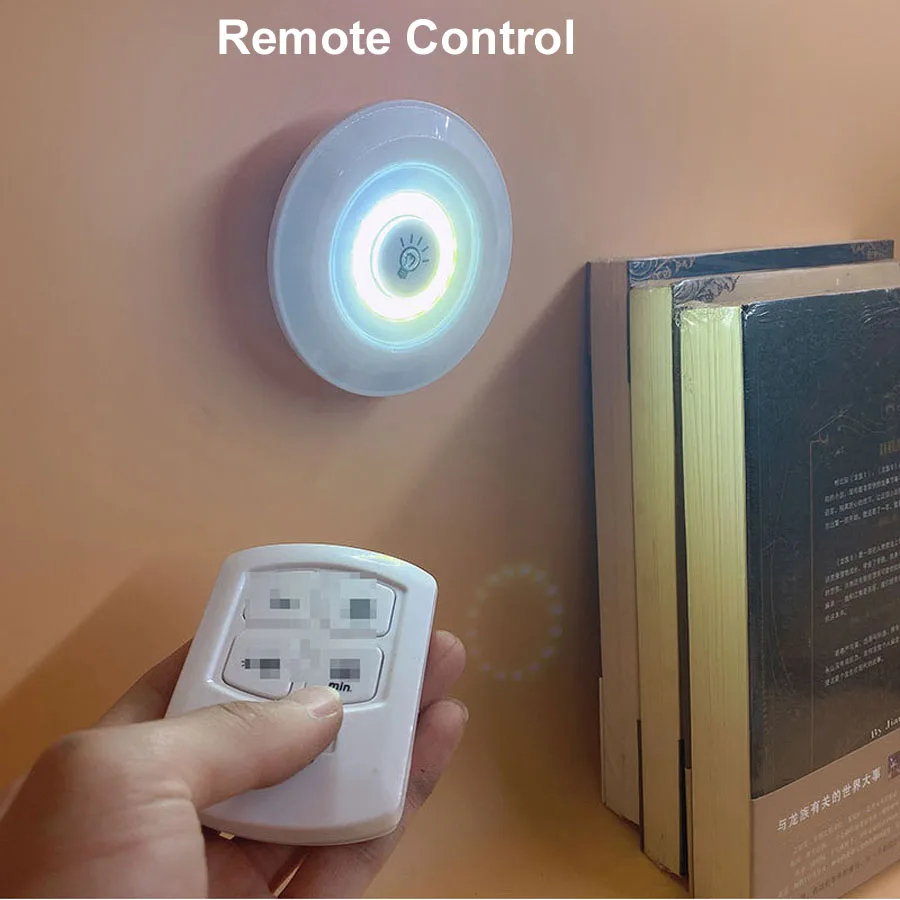 JUEGO AMPOLLETAS 115PLUS LUCES INALÁMBRICAS LED NOCHE CONTROL RONDON - 7