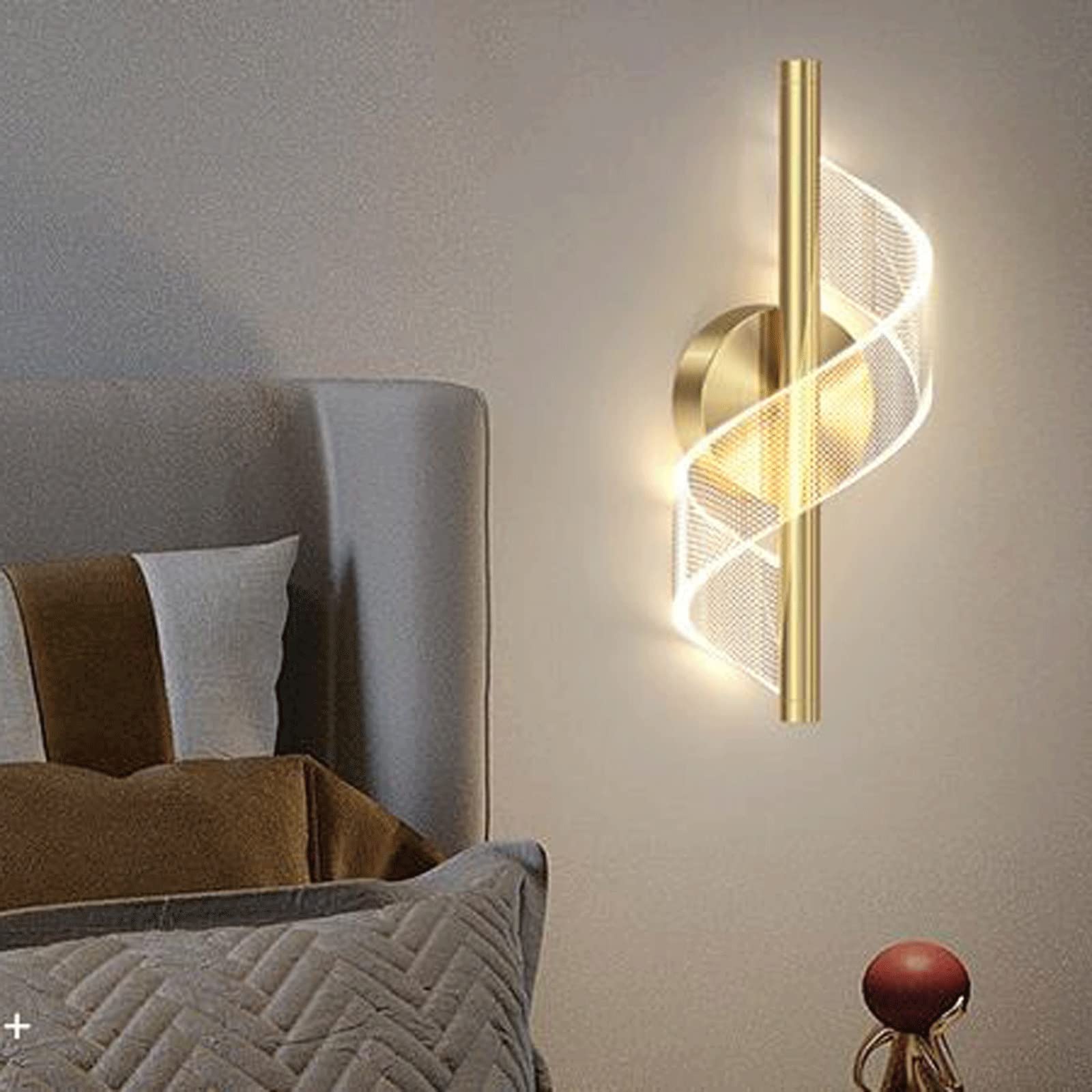 LÁMPARAS APLIQUES PARED LED MODERNOS ESPIRAL ACRILICA RONDON - 5