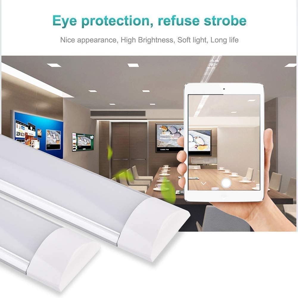LÁMPARA TECHO TUBO LUZ LED OFICINA SALA BAÑO COCINA RONDON - 3