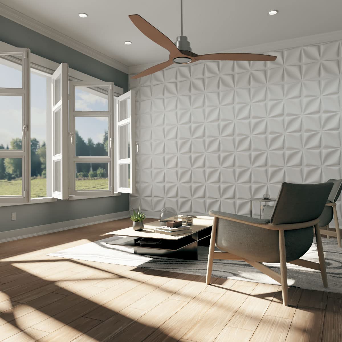 PANEL DE PARED 13PM NUEVO PLACAS DIAMANTE EUROPEO 3D PAPEL IMPERMEABLE RONDON - 9