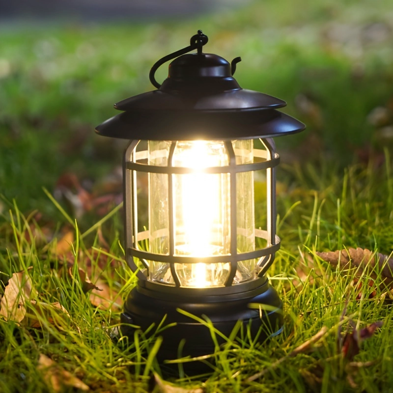 LÁMPARA LED 1/4 DE LUZ & DISEÑO NUEVO QUEROSENO ACAMPAR AA USB CAMPING EXTERIOR RONDON - 5
