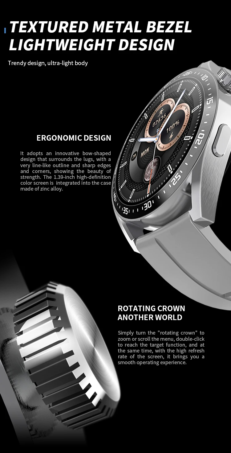 SMARTWATCH RONDON UNISEX BLUETOOTH RITMO CARDÍACO - 2