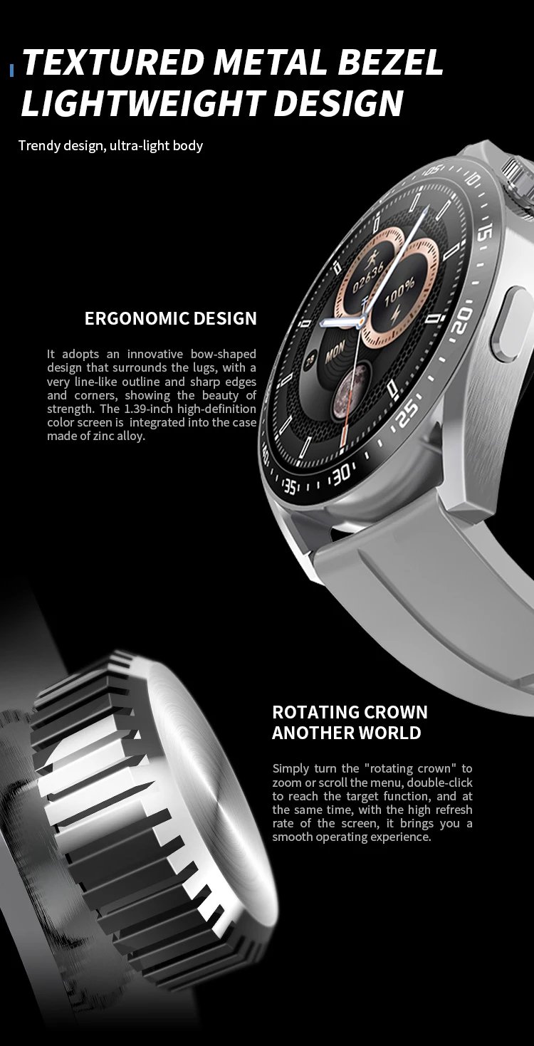 SMARTWATCH RONDON UNISEX BLUETOOTH RITMO CARDÍACO - 7