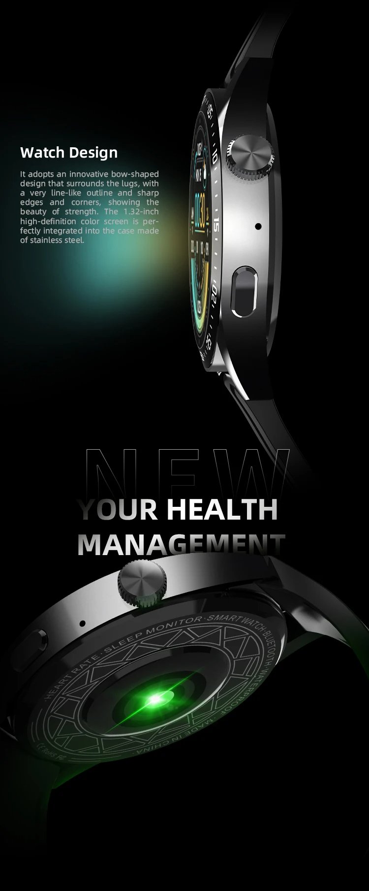 SMARTWATCH RONDON UNISEX BLUETOOTH RITMO CARDÍACO - 8