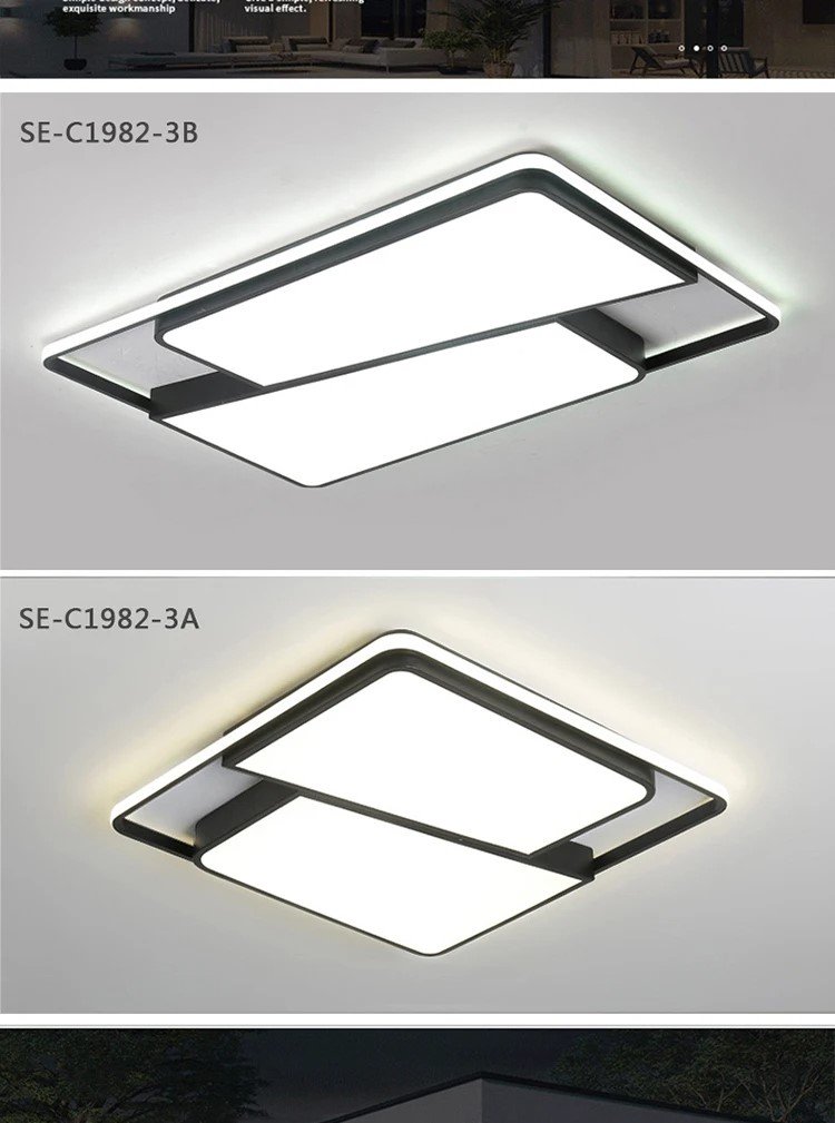 LÁMPARA TECHO CUADRADA LED INTERIOR ATENUACIÓN RONDON - 9