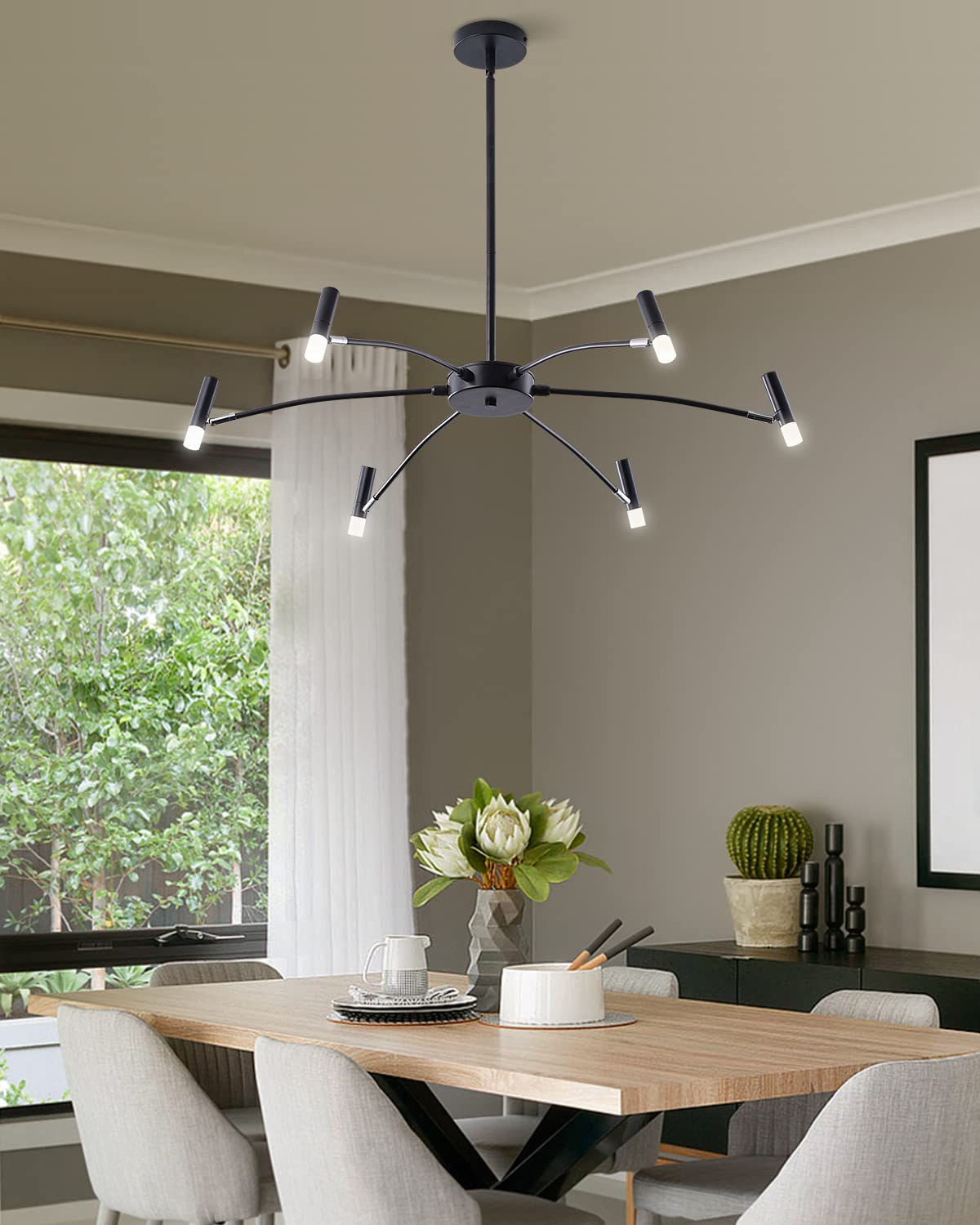 LÁMPARA LED COMEDOR MODERNA COLGAR TECHO SALA RONDON - 4