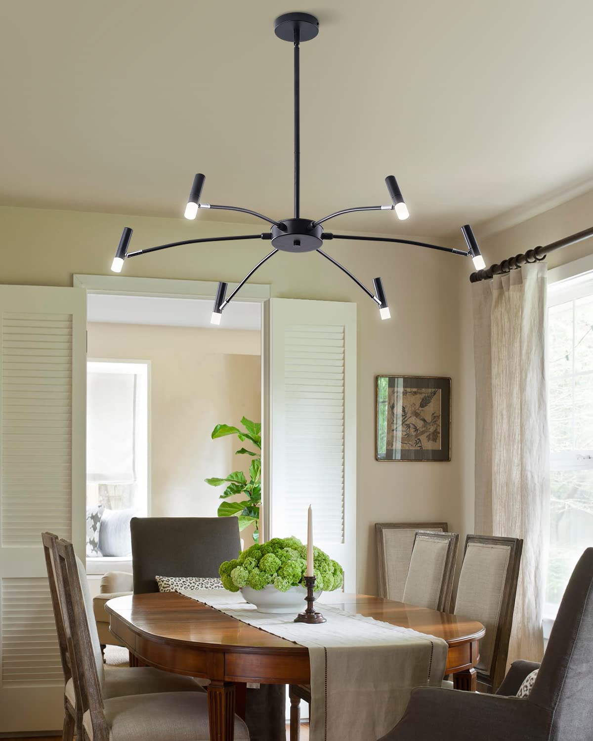 LÁMPARA LED COMEDOR MODERNA COLGAR TECHO SALA RONDON - 6