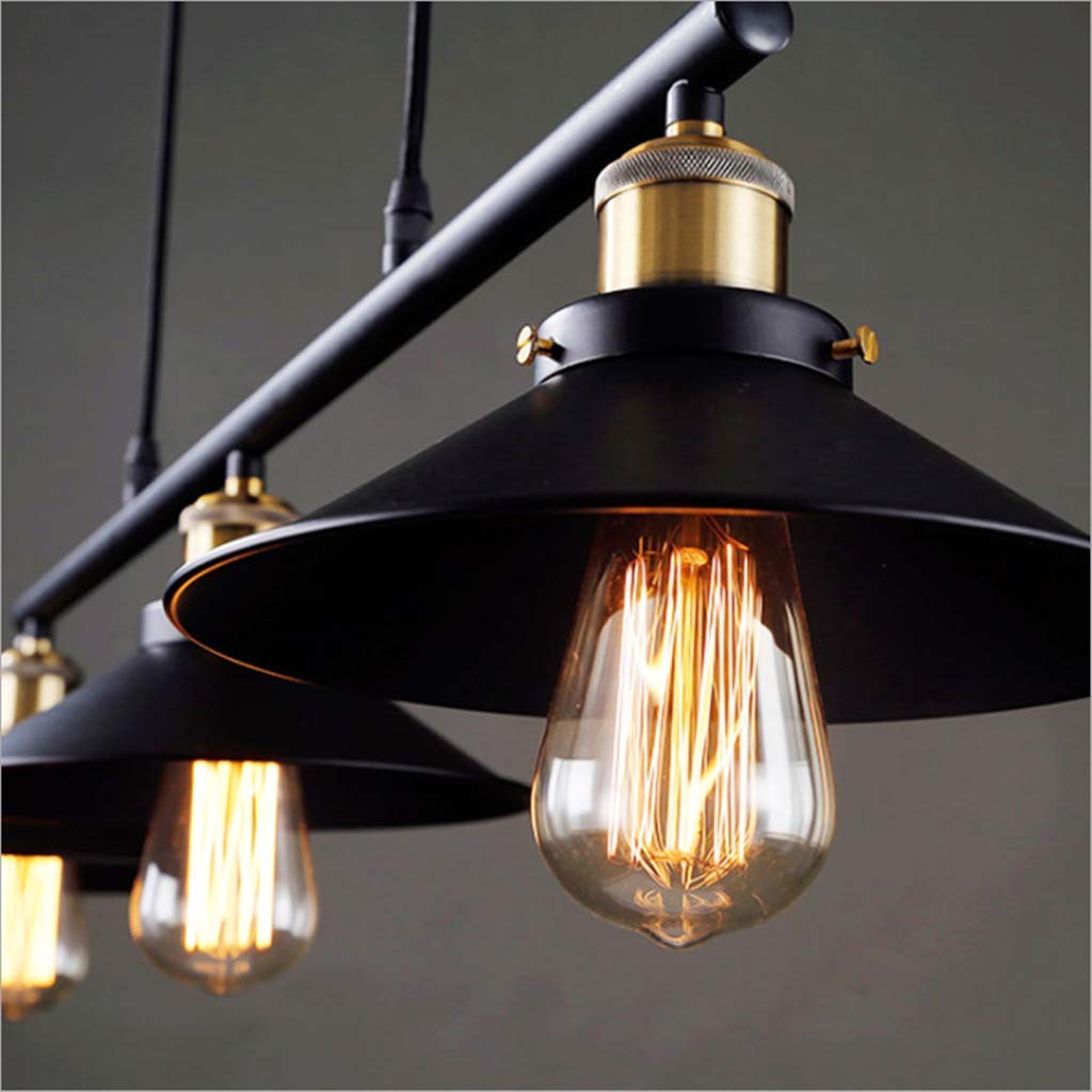 LÁMPARA COLGANTE TECHO POLEA 3 LUCES RETRO VINTAGE RONDON - 2