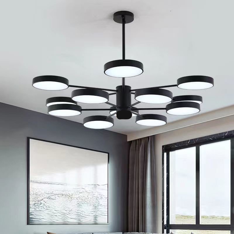 CANDELABROS TECHO LED MODERNO SALA COMEDOR HOGAR RONDON - 2