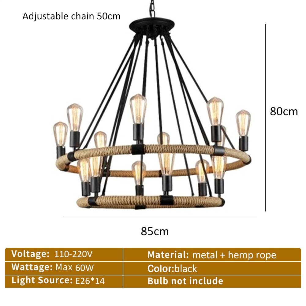LÁMPARA ARAÑA INDUSTRIAL LUCE VELA DOBLE REDONDA RONDON - 4