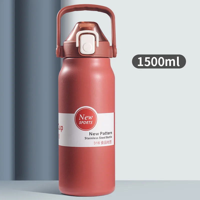 BOTELLA AGUA BEBE NIÑO DEPORTE ADECUADA PORTATIL RONDON - 2