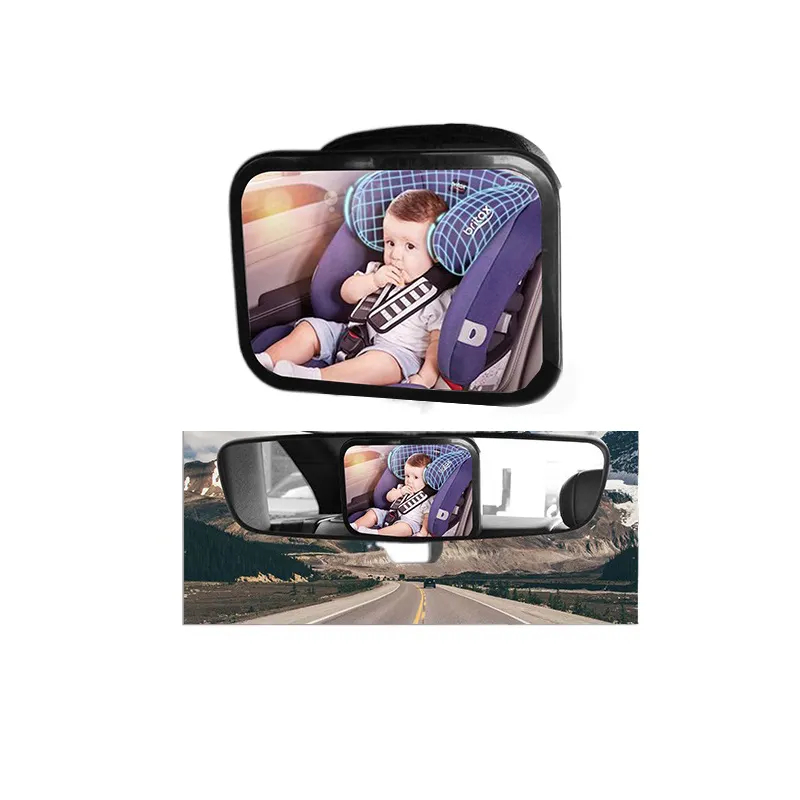 ESPEJO RETROVISOR BEBÉ COCHE ROTACIÓN 360 AJUSTABLE RONDON - 4
